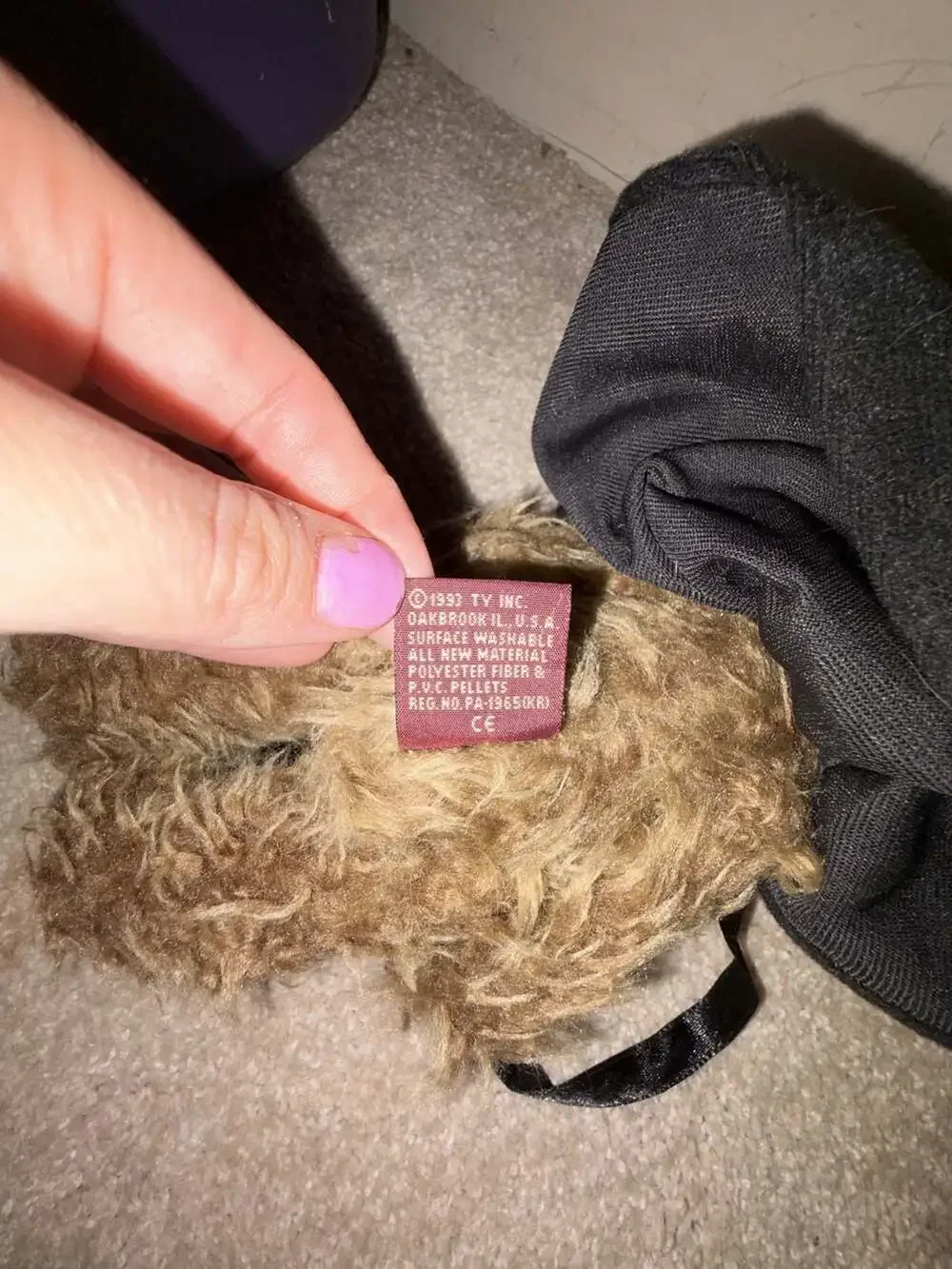 TY Beanie Baby ~ Esmerelda ~ That Old Black Magic Hang Tag Dated 1993